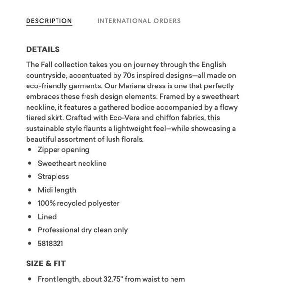 NWOT AMUR Mariana Rosewood Paisley Strapless Midi Dress Size 6 - Picture 9 of 9